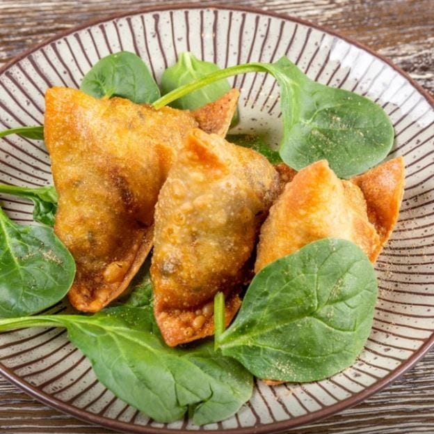 Lamb and Mint Samosa.