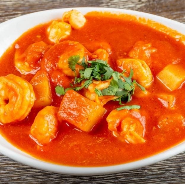 Shrimps Vindaloo (Gluten Free, Hot).