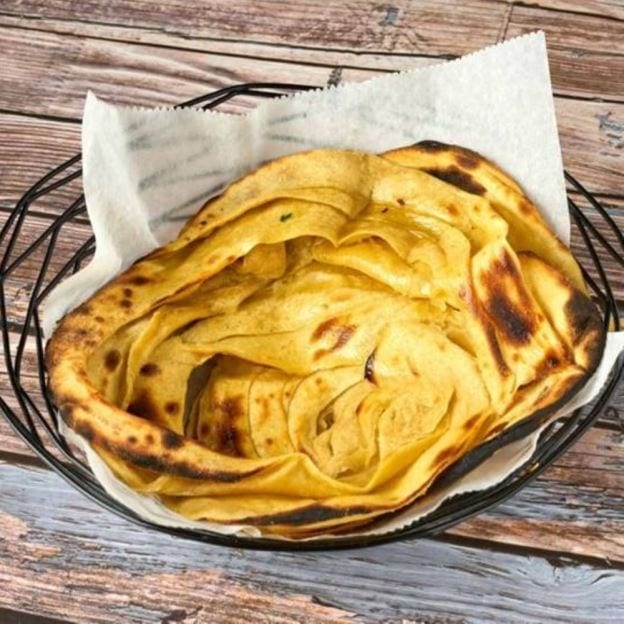 Lachha Paratha (Vegan).