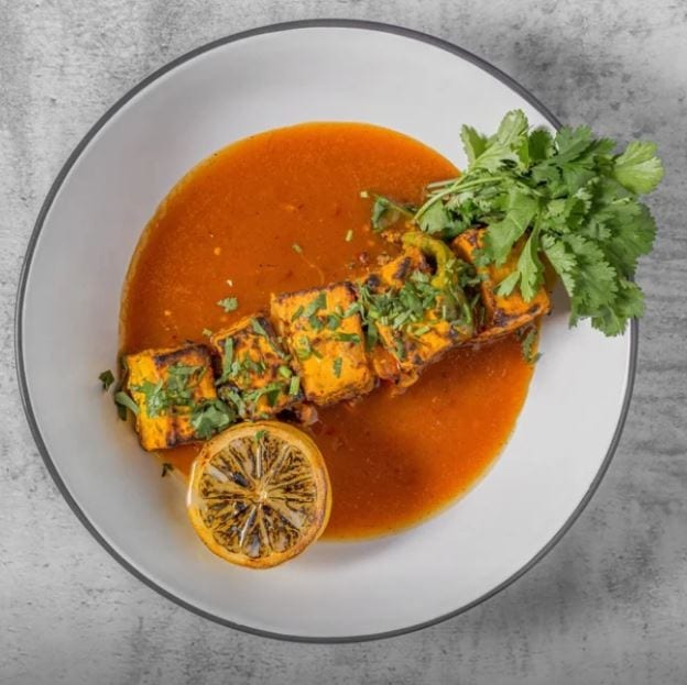 Mango Habanero Paneer Tikka (Gluten Free).