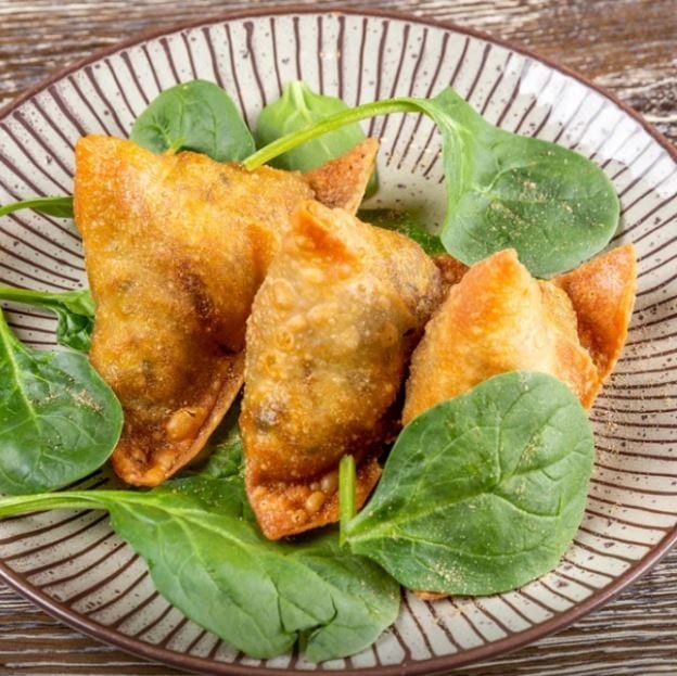 Chicken & Cilantro Samosa.