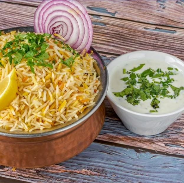 Vegetables Dum Biryani (Gluten Free).