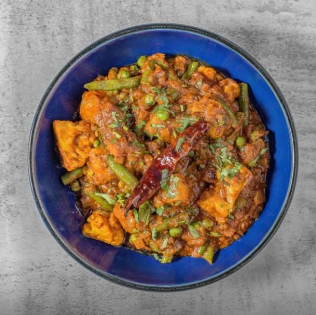 Vegetable Kolapuri (Vegan, Hot).
