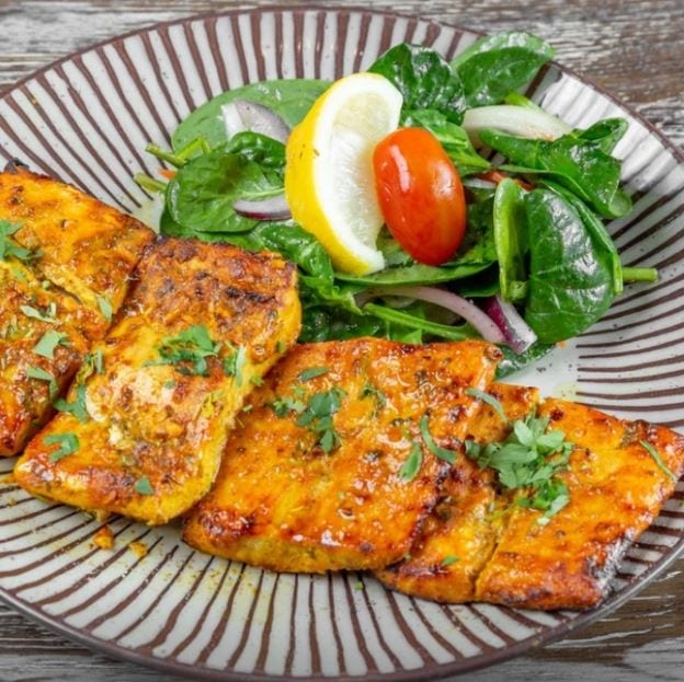 Lasuni Fish Tikka (Gluten Free).