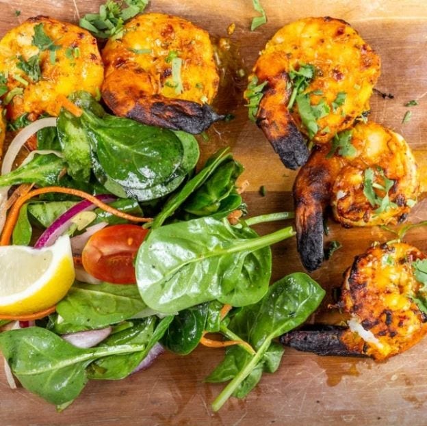 Tandoori Shrimps (Gluten Free).