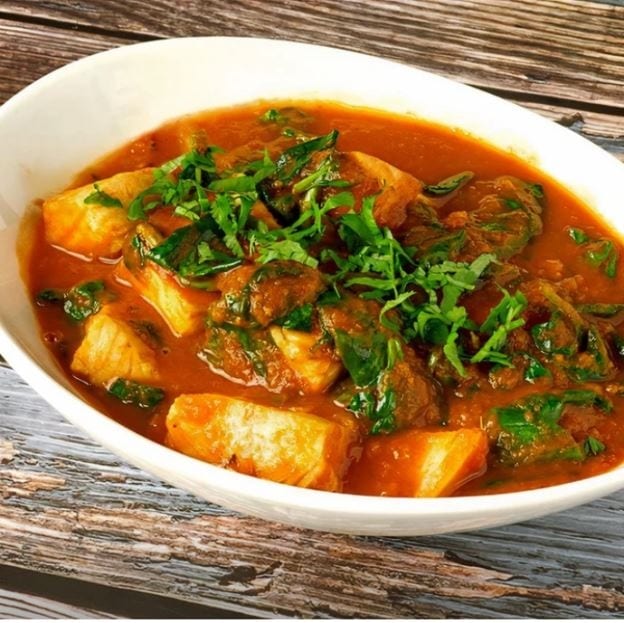 Palak Fish (Gluten Free).